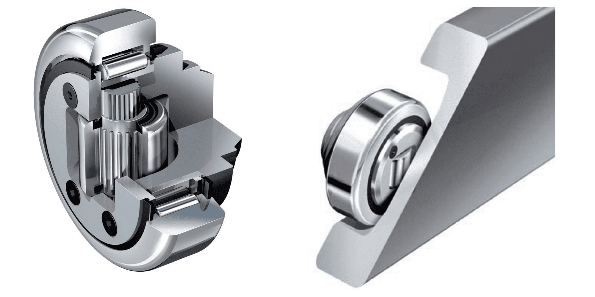 Combined bearings for material handling applications Combined bearings for material handling applications