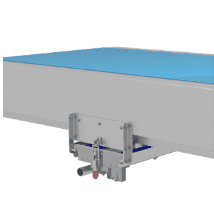 NARROW FIXED SYSTEM - SINGLE (Simplified return mounted steam cleaner for flat belts) NARROW FIXED SYSTEM - SINGLE (Simplified return mounted steam cleaner for flat belts)